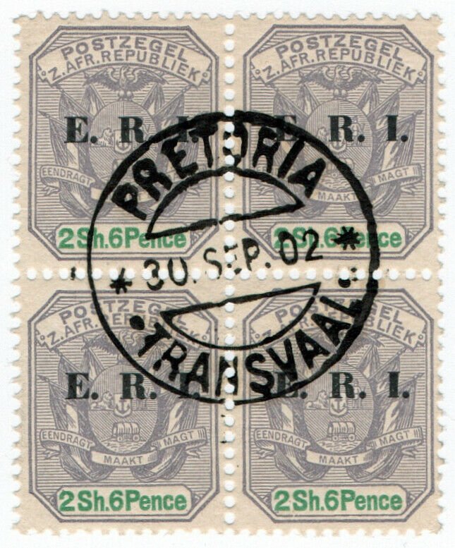 (I.B) Transvaal Postal : ERI Overprint 2/6d