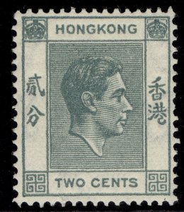 HONG KONG GVI SG141a, 2c grey, LH MINT.