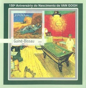 GUINEA BISSAU - 2003 - Vincent van Gogh - Perf Souv Sheet - Mint Never Hinged