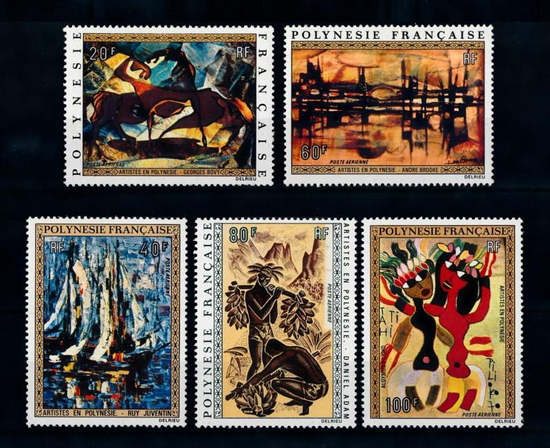 [71613] French Polynesia 1972 Paintings Local Artists Airmail MNH