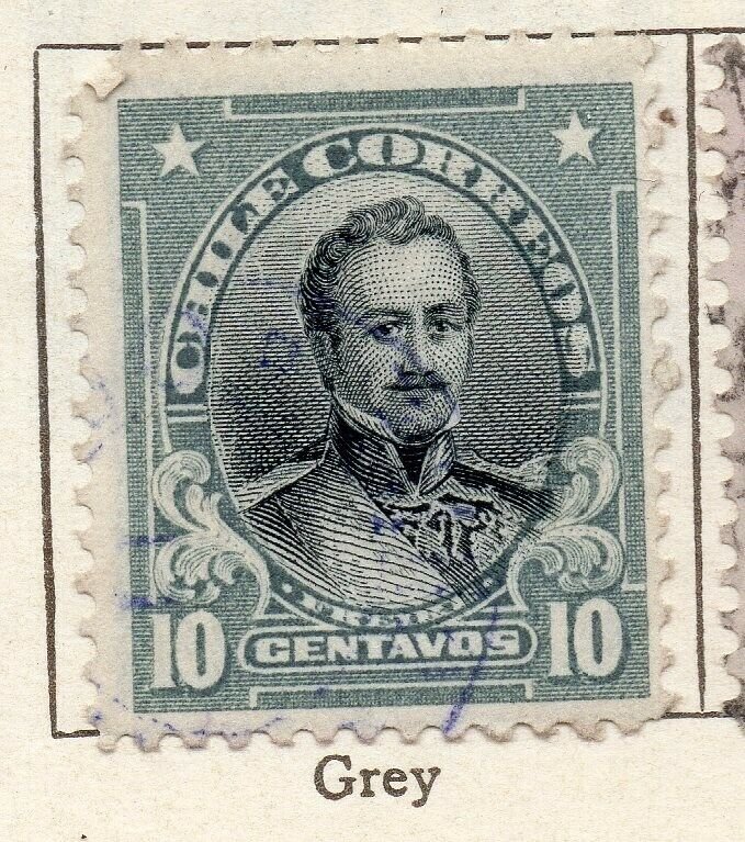 Chile 1911 Early Issue Fine Used 10c. NW-11440