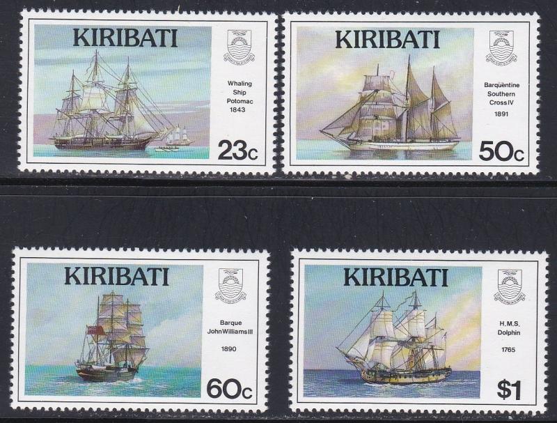 Kiribati # 687-690, Sailing Ships, NH 1/2 Cat