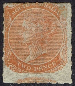 SOUTH AUSTRALIA 1869 QV 2D ROULETTE WMK LARGE STAR