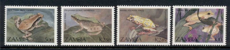 Zambia 1989 Frogs & Toads MUH