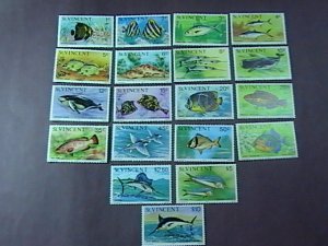 ST. VINCENT # 407-425-MINT NEVER/HINGED-COMPLETE SET----QEII----1975