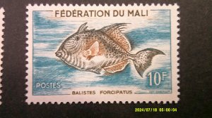 Mali 1960 FISH Scott# 2-8 Complete Mint VF-XF Light Hinge