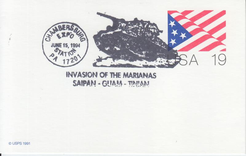 1994 50th Anniversary Invasion Marianas WWII  Flag PC Chambersburg PA Event