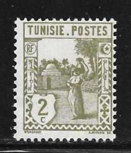 Tunisia 75: 2c Woman carrying water, MH, F-VF