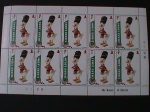 ​SIERRA LEONE-SC#1834 WALT DISNEY-CHRISTMAS-DONALD DRUM MAJOR-MNH SHEET VF