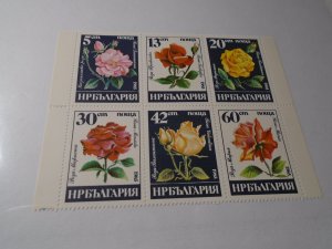 Bulgaria  #  3075-80  MNH  Flowers