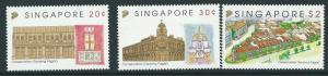 SINGAPORE SG715/17 1993 CONSERVATION OF TANJONG PAGAR DISTRICT MNH