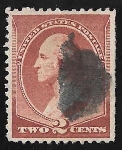 210 2 cents Washington, Red Brown Stamp used VF