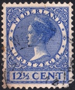 Netherlands SC#180 12½c Queen Wilhelmina (1929) Used