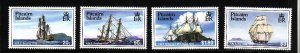 Pitcairn Is.-Sc#483-6- id12-unused NH set-Sailing Ships-1998-