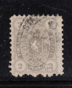 Finland 1875-81 used Scott #17 2p Coat of Arms 