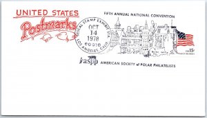 US SPECIAL EVENT COVER SESCAL 1978 AMERICAN SOCIETY OF POLAR PHILATELISTS ASPP-C