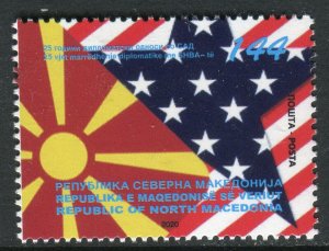 237 - NORTH MACEDONIA 2020-The 25th Ann. of Diplomatic Relations with the US MNH