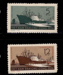 NORTH VIET NAM  Scott 177-178 Ship set NGAI Mi 183-184