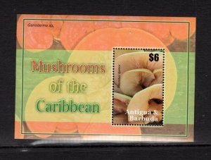 Antigua #2944  (2007 Mushrooms sheet)  VFMNH  CV $6.50