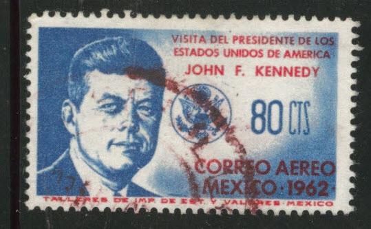 MEXICO Scott C262 used 1962 JFK Kennedy airmail 