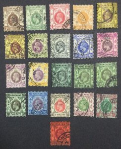 MOMEN: HONG KONG SG #100-116 1912-21 MULT CROWN CA USED £800+ LOT #65114