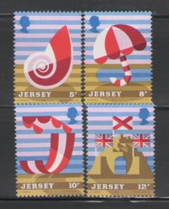 Jersey Sc 124-127 1975 tourism stamp set mint NH