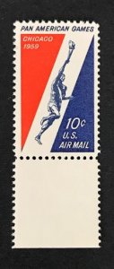 US #C56 Mint VF NH OG. Margin Single.    14124