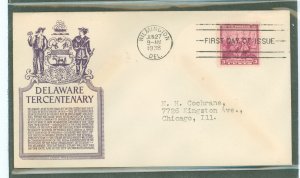 United States #836   (First Day Cover)