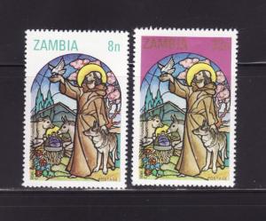 Zambia 228, 230 MNH Christmas