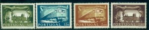 PORTUGAL #818-21 Complete set, Railway Centenary, og, LH, VF, Scott $137.35