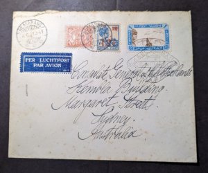 1931 Dutch East Indies Airmail Cover Semarang to Sydney NSW Australia