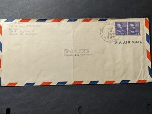 APO 334 GUAM, MARIANAS ISLANDS 1950 Army Cover Officer's Mail