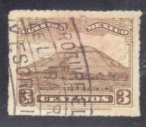 MEXICO SC #635  USED 3c   1923