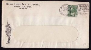 Canada-covers #12471 - 2c Admiral coil [#128] - Moose Jaw, Saskatchewan slogan