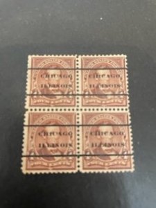 Us 280 u block of 4 Chicago pre cancel