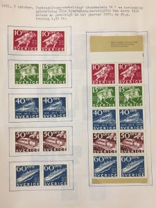 Sweden 1972/73 Booklets Sport Wildlife MH + Few MNH on 14 Pages (Apx 120) AB1380