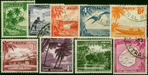 Nauru 1954 Set of 9 SG48a-56 Fine Used