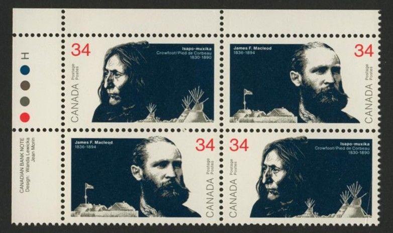 Canada 1109a TL Plate Block MNH Isapo-Muxika, James Macleod