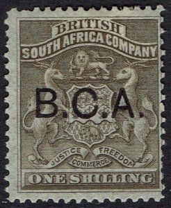 BRITISH CENTRAL AFRICA 1891 ARMS OVERPRINTED 1/-