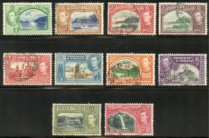 Trinidad & Tobago Scott 50-52A,53A,55-59 - 1938-41 King George VI - SCV $6.25