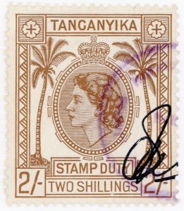 (I.B) KUT Revenue : Tanganyika Stamp Duty 2/-