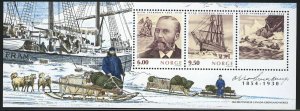 NORWAY 2004 = OTTO SVERDRUP = Souvenir sheet JOINT ISSUE with Canada & Greenland