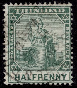 TRINIDAD EDVII SG133, ½d grey-green, FINE USED. CDS