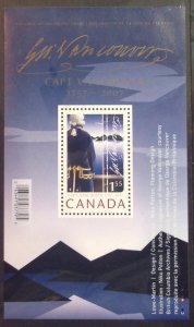 CANADA 2007 GEORGE VANCOUVER MINISHEET SGMS2498  MNH