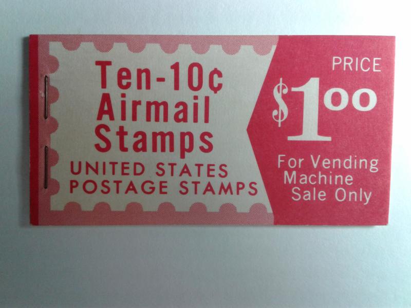 SCOTT #BK21 FULL BOOK TEN CENT AIR MAIL PANES GEMS !! AMAZING !!!