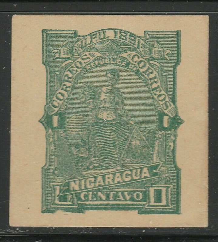 Nicaragua Postal Stationery Cut Out A17P4F778