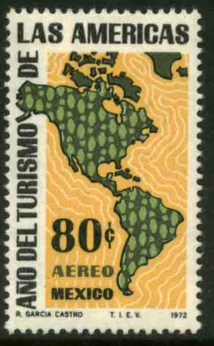 MEXICO C413, Tourism Year of the Americas MINT, NEVER HINGED. VF..