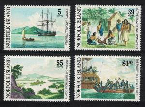 Norfolk Bicentenary of the Mutiny on the 'Bounty' 4v SG#460-463 SC#452-455