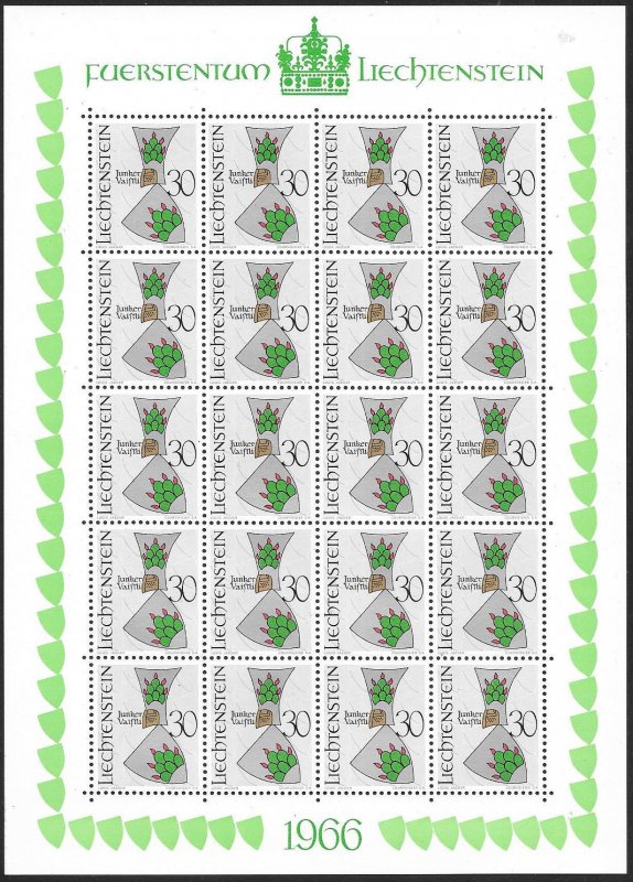 LIECHTENSTEIN (80) All different Sheets of stamps ALL Mint Never Hinged