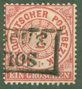 NORTH GERMAN CONFEDERATION 16 USED (RL) 3912 BIN $1.00